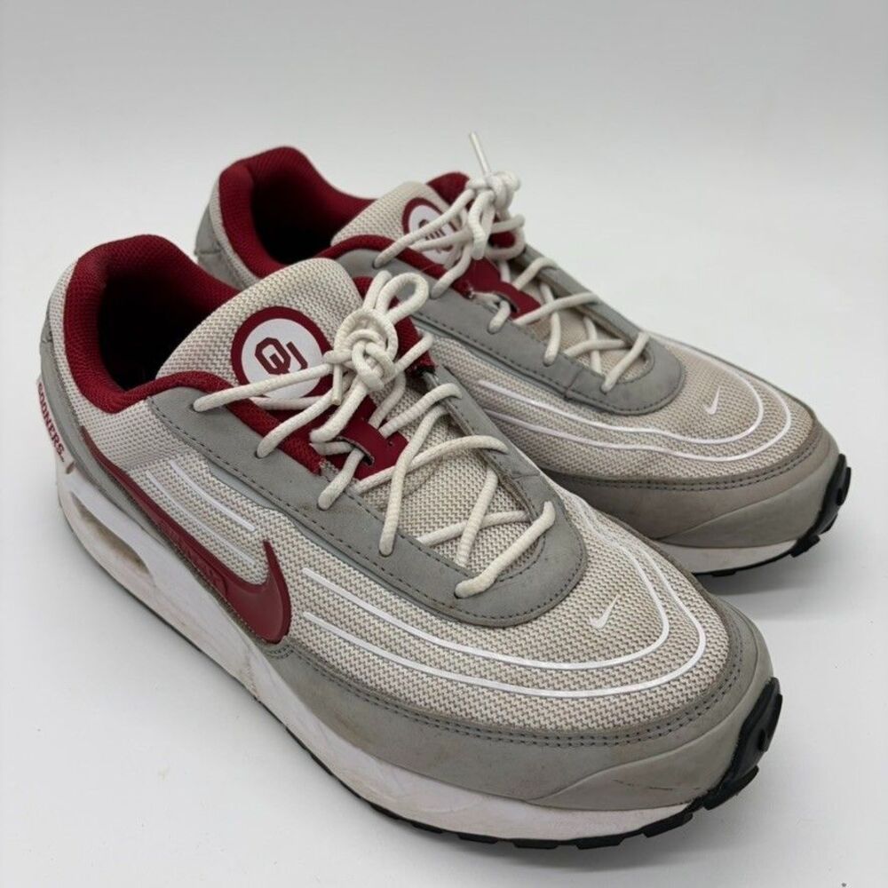 Nike Air Max Verse Oklahoma Sooners OU Shoes Men's 10 White Crimson IB7893-100